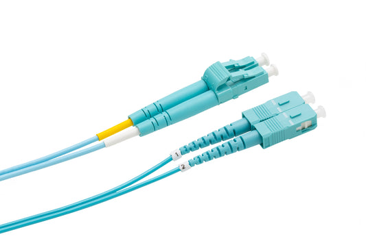 OPTIC.CA - Fiber Patch Cable OM4 - M4DLCUSCUxxM2MM - LC/UPC to SC/UPC Senko