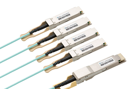 400GBASE-QSFP-DD TO 4X100G QSFP56 ACTIVE OPTICAL CABLE, 100% CISCO COMPATIBLE