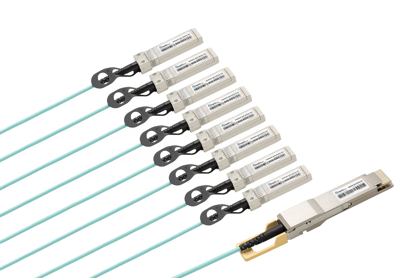 400GBASE-QSFP-DD TO 8X50G SFP56 ACTIVE OPTICAL CABLE, 100% DELL COMPATIBLE